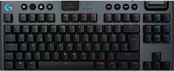 Logitech G915 X LIGHTSPEED TKL - Linear - 80 % (TKL) - Gaming Keyboard - Without Numpad - Nordic - Black